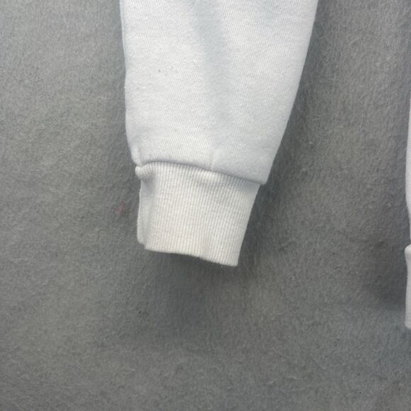 Tom & Jerry Y2k White Crew Neck Sweatshirt Cartoon Graphic Sleeves Size XS - Picture 6 of 15